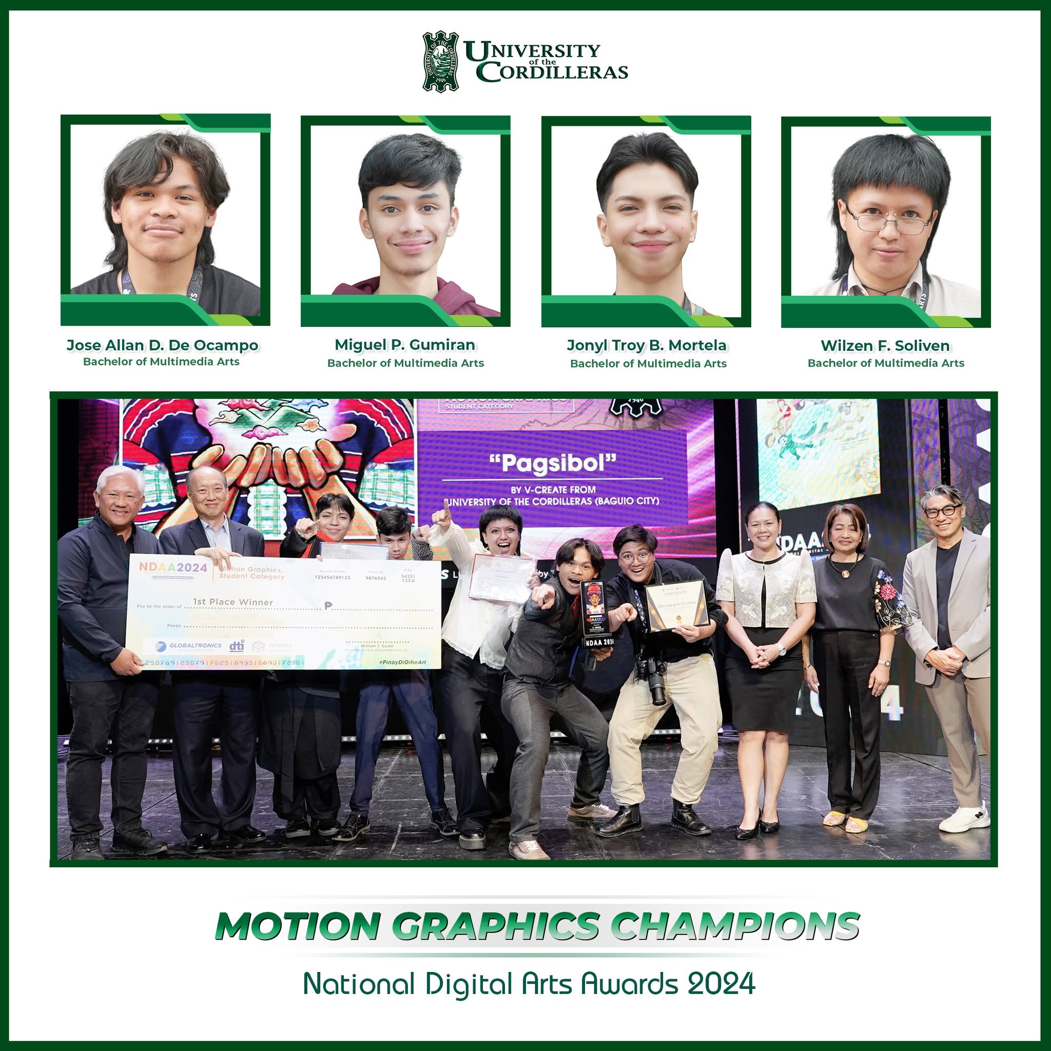 UC CITCS Multimedia Arts Students Win National Champions in Digital Arts Competition